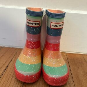 Hunter Kids' Multicolor Striped Boots